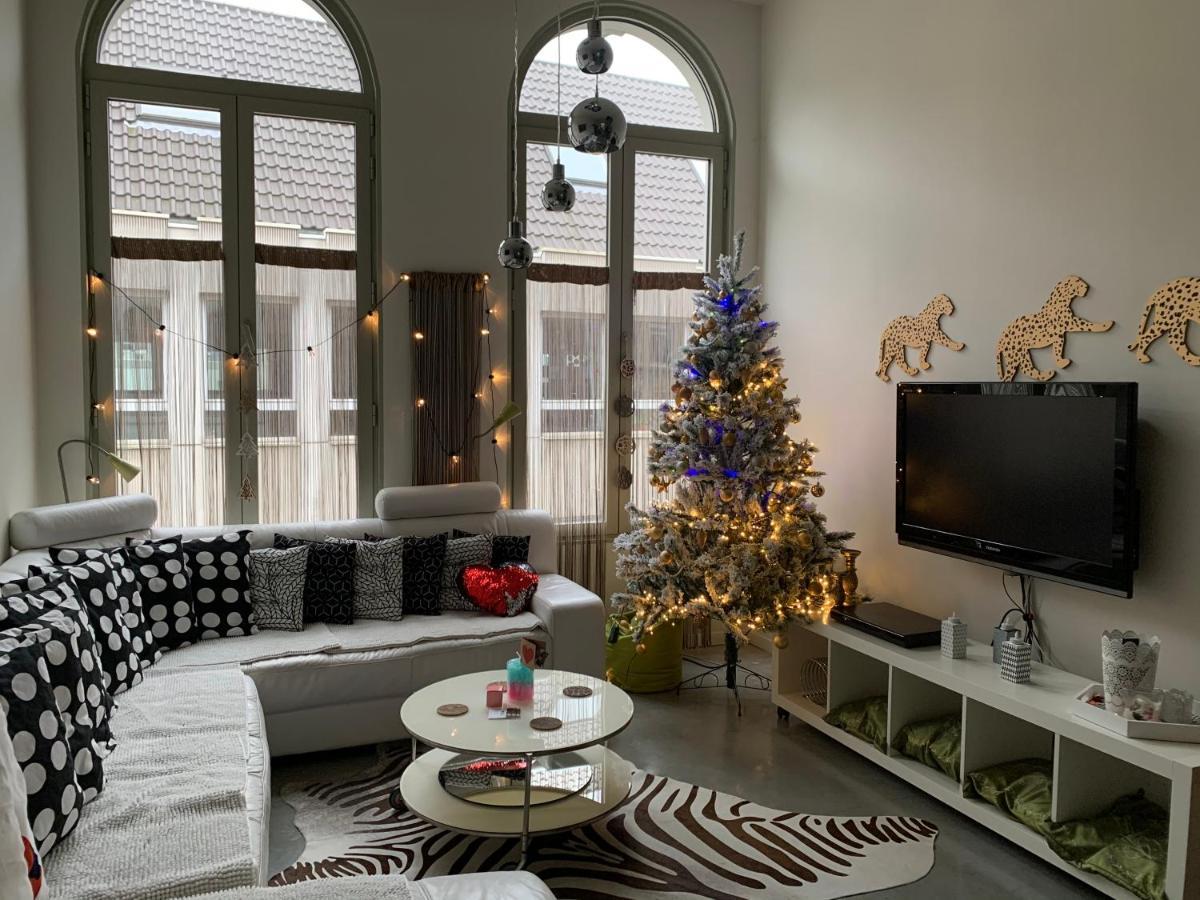 Ferienwohnung Wellness Loft With Sauna, Jacuzzi, Roof Terrace & Amazing View Antwerpen Exterior foto