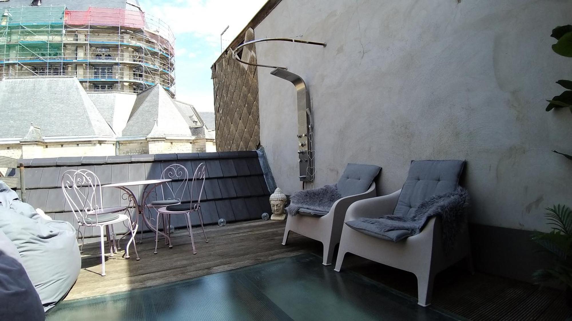 Ferienwohnung Wellness Loft With Sauna, Jacuzzi, Roof Terrace & Amazing View Antwerpen Exterior foto