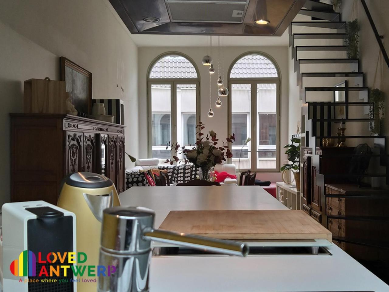 Ferienwohnung Wellness Loft With Sauna, Jacuzzi, Roof Terrace & Amazing View Antwerpen Exterior foto