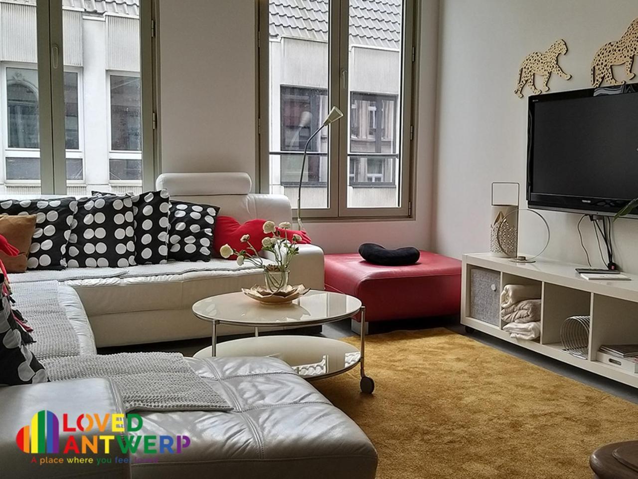 Ferienwohnung Wellness Loft With Sauna, Jacuzzi, Roof Terrace & Amazing View Antwerpen Exterior foto