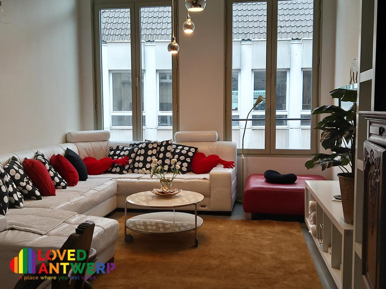 Ferienwohnung Wellness Loft With Sauna, Jacuzzi, Roof Terrace & Amazing View Antwerpen Exterior foto