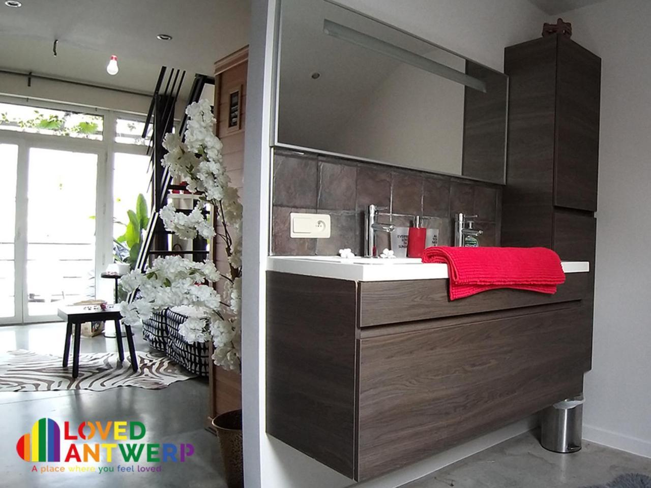 Ferienwohnung Wellness Loft With Sauna, Jacuzzi, Roof Terrace & Amazing View Antwerpen Exterior foto